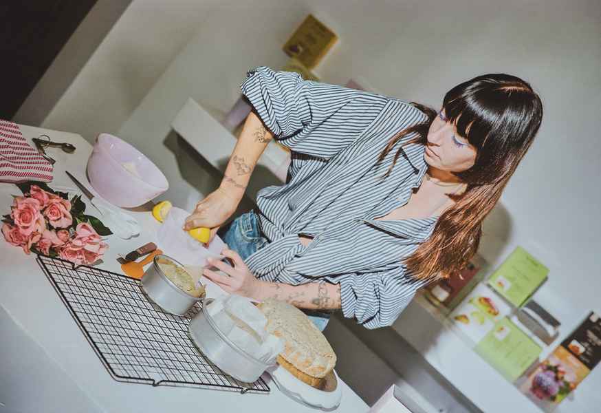3-Tiered Cake KitEditorial Image of person making cake