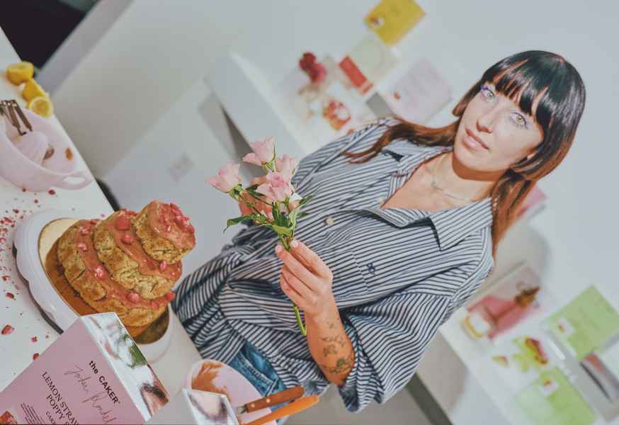3-Tiered Cake KitEditorial Image of person making cake