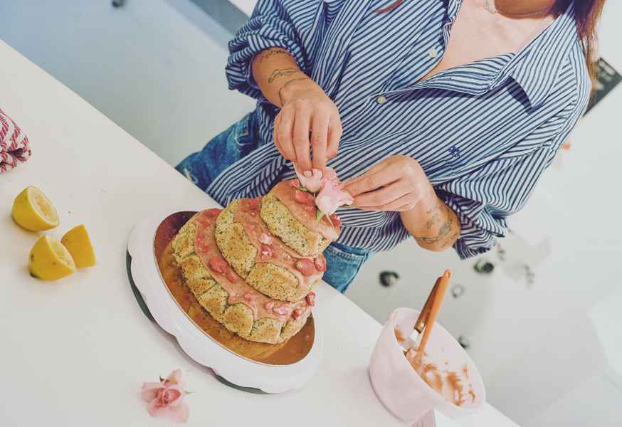 3-Tiered Cake KitEditorial Image of person making cake