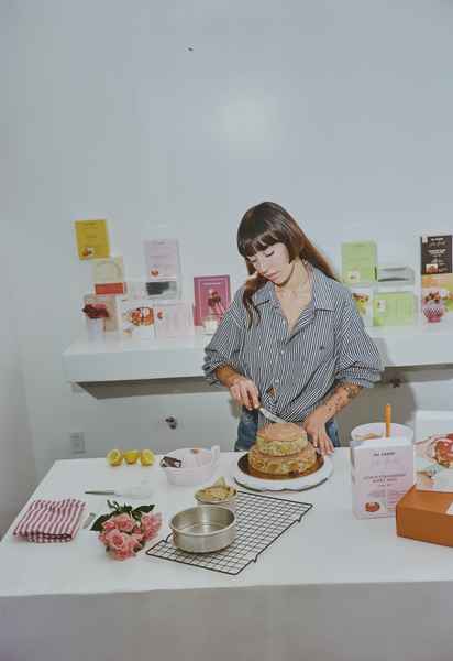 3-Tiered Cake KitEditorial Image of person making cake
