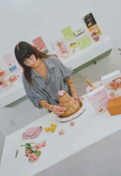 3-Tiered Cake KitEditorial Image of person making cake