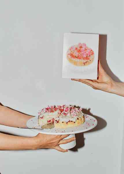 Coconut Raspberry Lime Leaf Cake KitEditorial Image  of person making cake