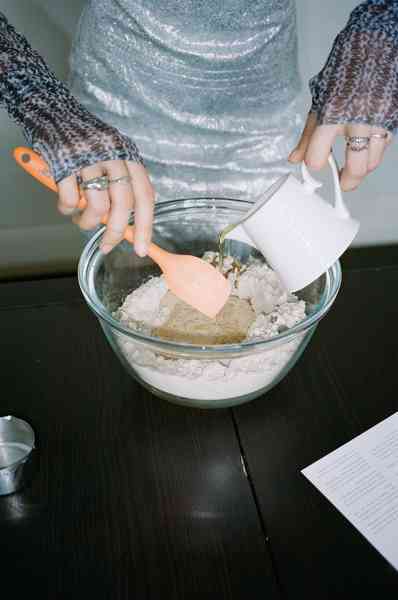 Espresso Dark Chocolate Cake KitEditorial Image  of person making cake