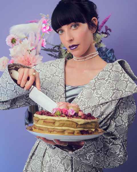 Sunday Baking 2Editorial Image of person making cake