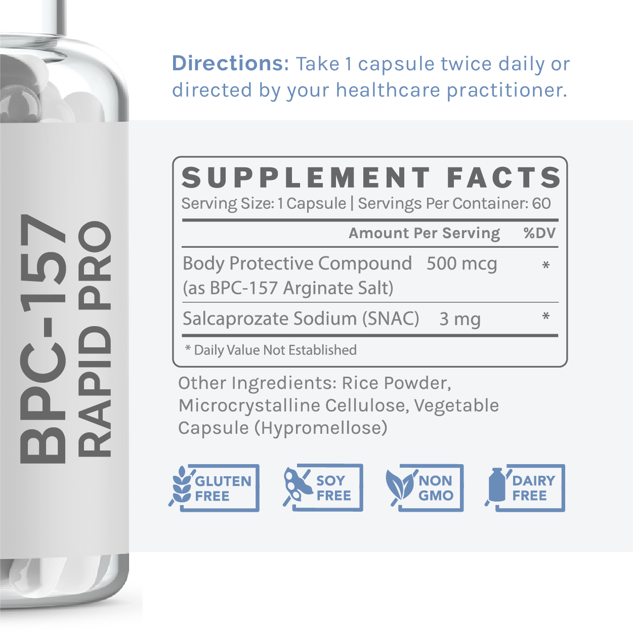 BPC-157 RAPID PRO - 500MCG – Infiniwell