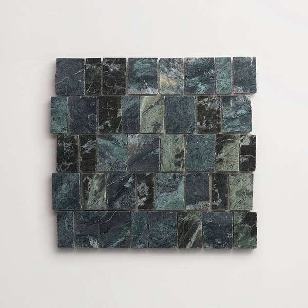 lapidary | rough cut mosaic sheet | mosaic verde marble (standard joint) 