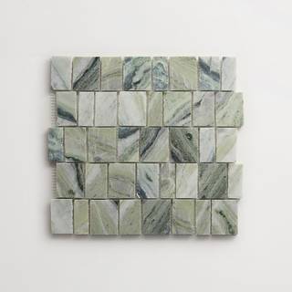 lapidary | rough cut mosaic sheet | jade green (standard joint) 