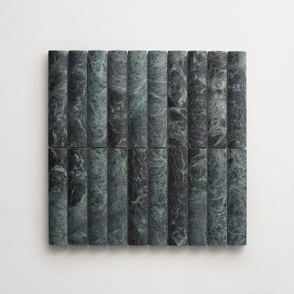 lapidary | cabochon short mosaic sheet | verde marble 