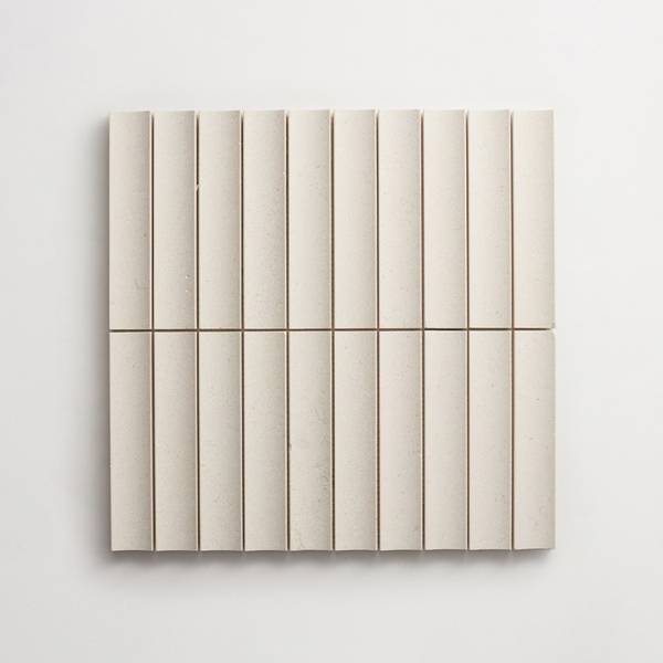 lapidary | etui petit mosaic sheet | white limestone 