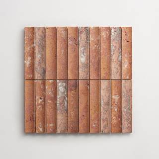 lapidary | etui petit mosaic sheet | red travertine 