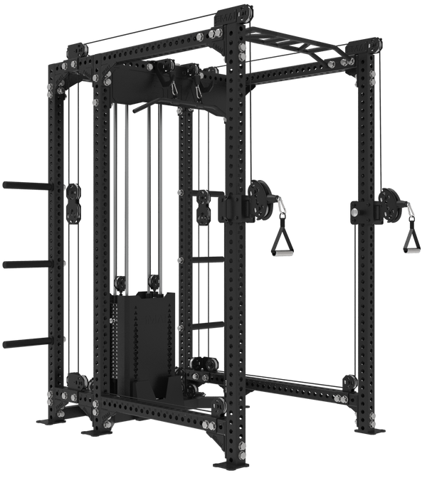 Power Rack with Cable Stack & Accessories - Vanta Series