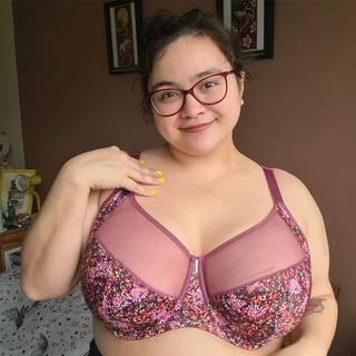 Adella Athena Aura Full Cup Side Support Bra Sangria Print as worn by @janineaam