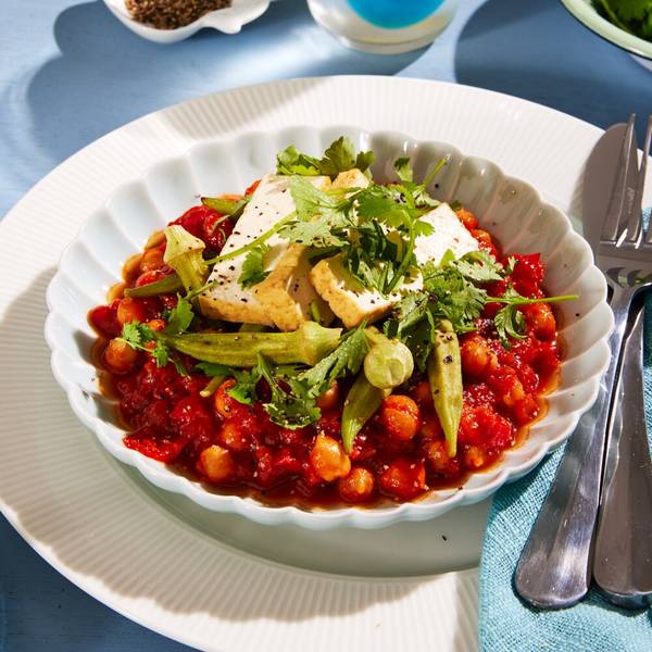 Tofu and Okra Shakshuka