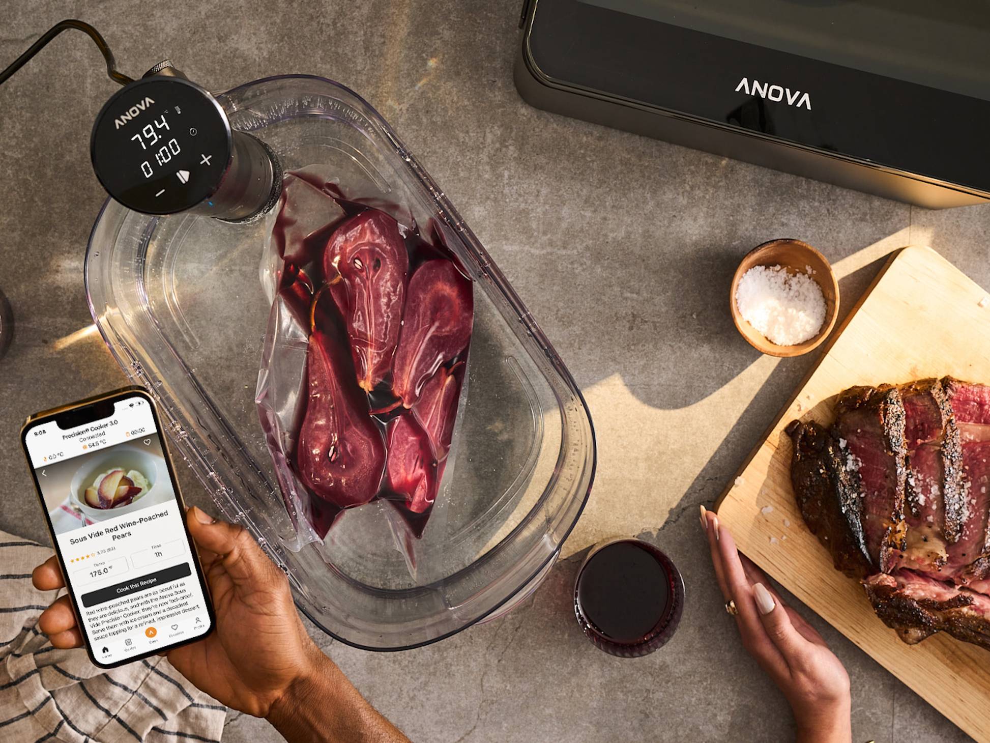 Anova Culinary Precision Cooker with Anova Precision Vacuum Sealer Bundle