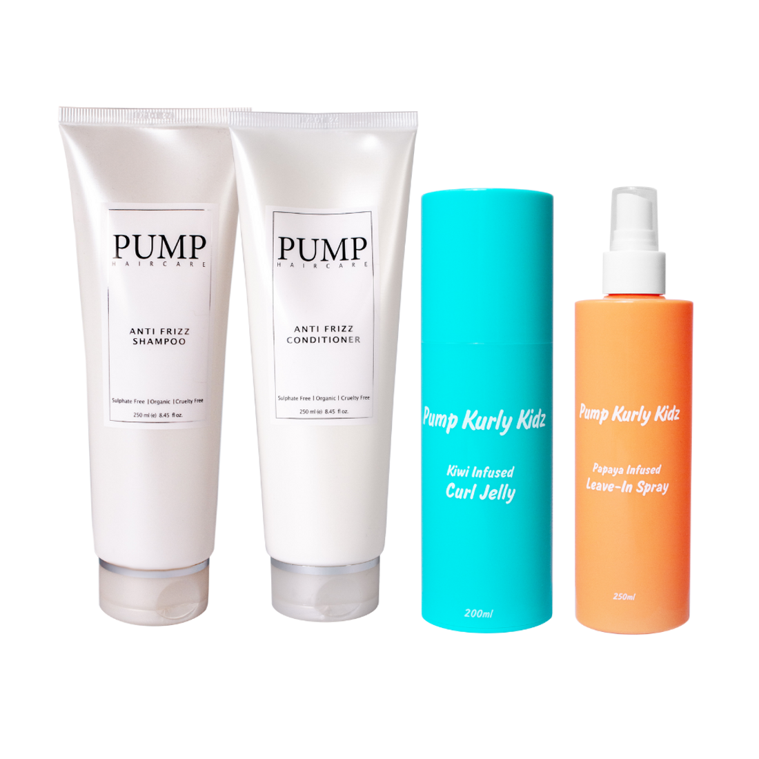 Pump Kurly Kidz Anti Frizz Pack