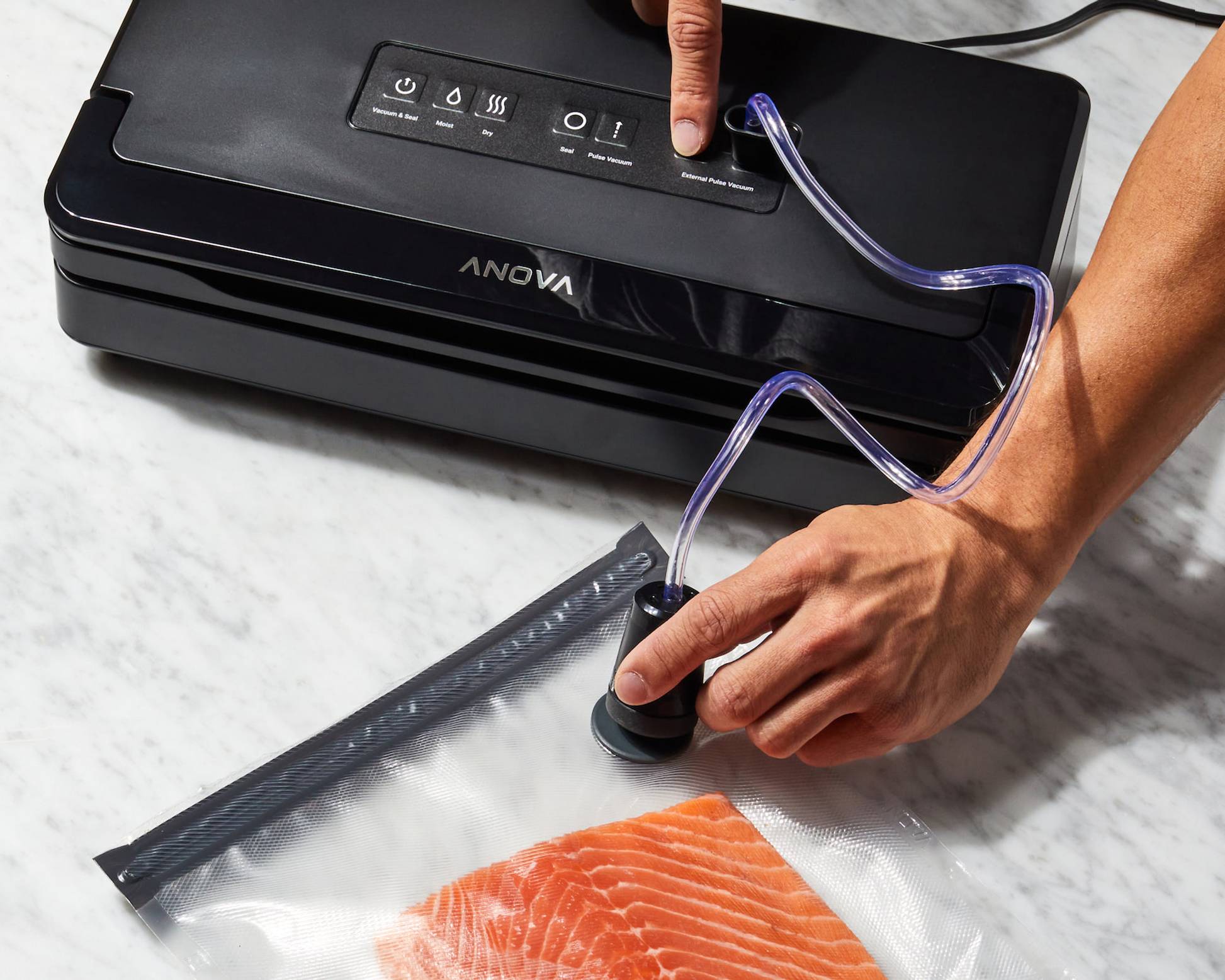 Anova Culinary ANVS01-US00 Anova Precision Vacuum Sealer, Includes