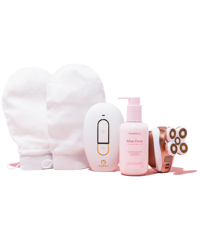 Smooth & Soothe Routine (Body Lotion + 2 Exfoliating Gloves)