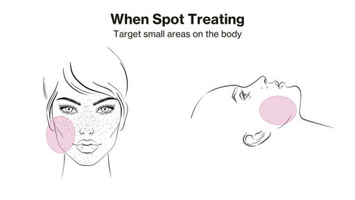 Spot treat and target areas on the body with the Celluma POD.