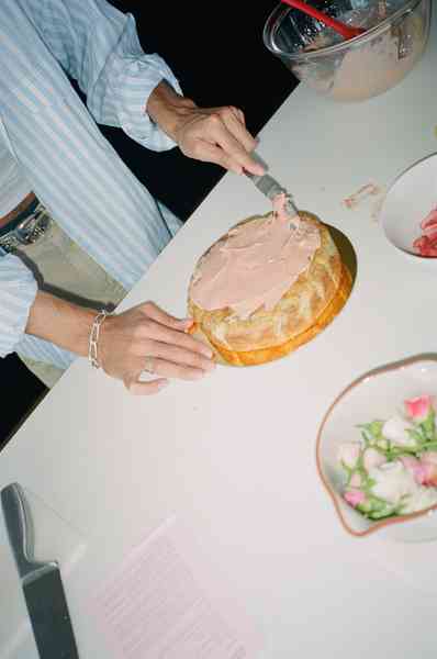 Trio BundleEditorial Image  of person making cake