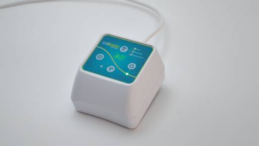 The new battery-powered Celluma RESTORE has start/pause/resume capability and a treatment timer.