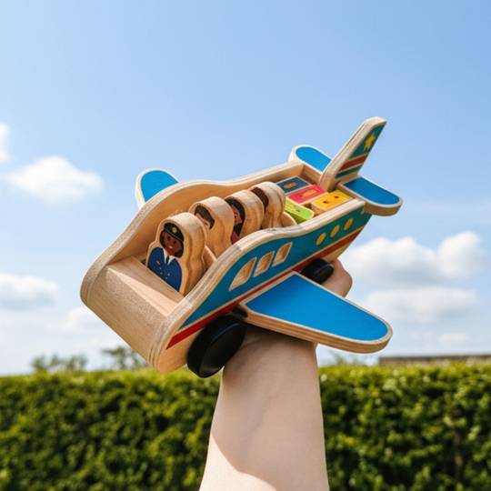 Wooden Aeroplane - Toddler Toy Plane