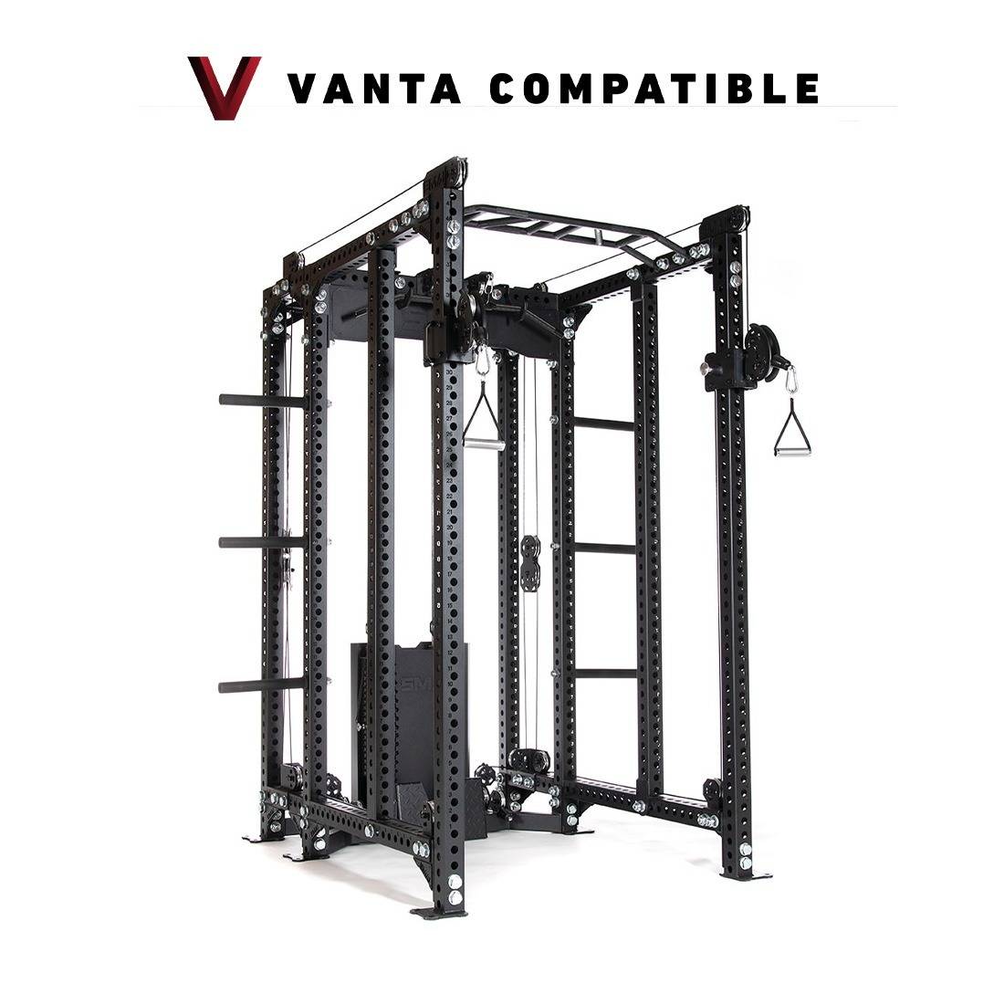 Power Rack with Dual Cable Stack & Accessories - Vanta Series