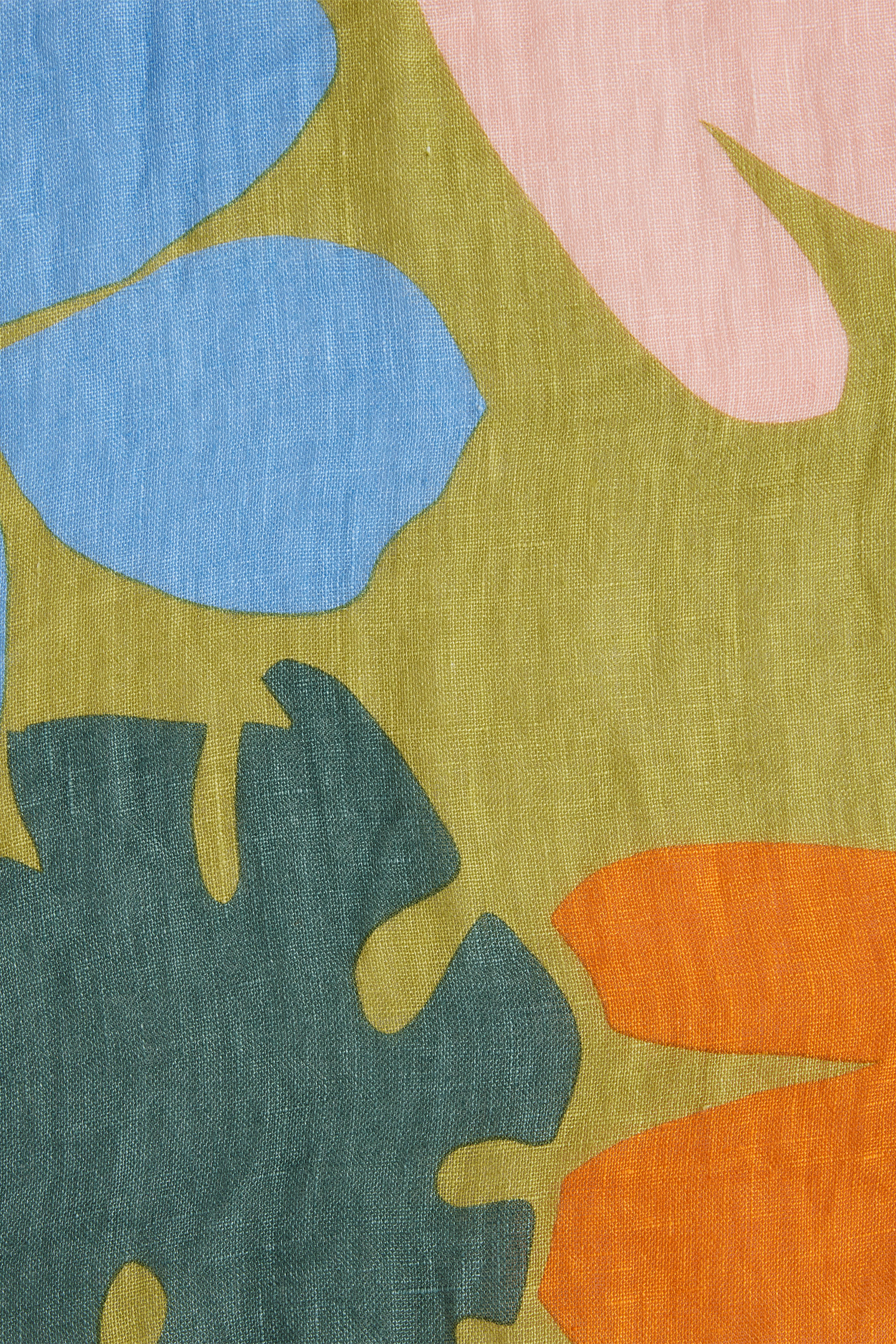 EcoLinen Matisse Print Fabric Swatch