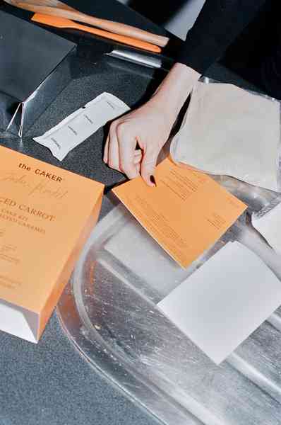 Spiced Carrot Cake KitEditorial Image  of person making cake