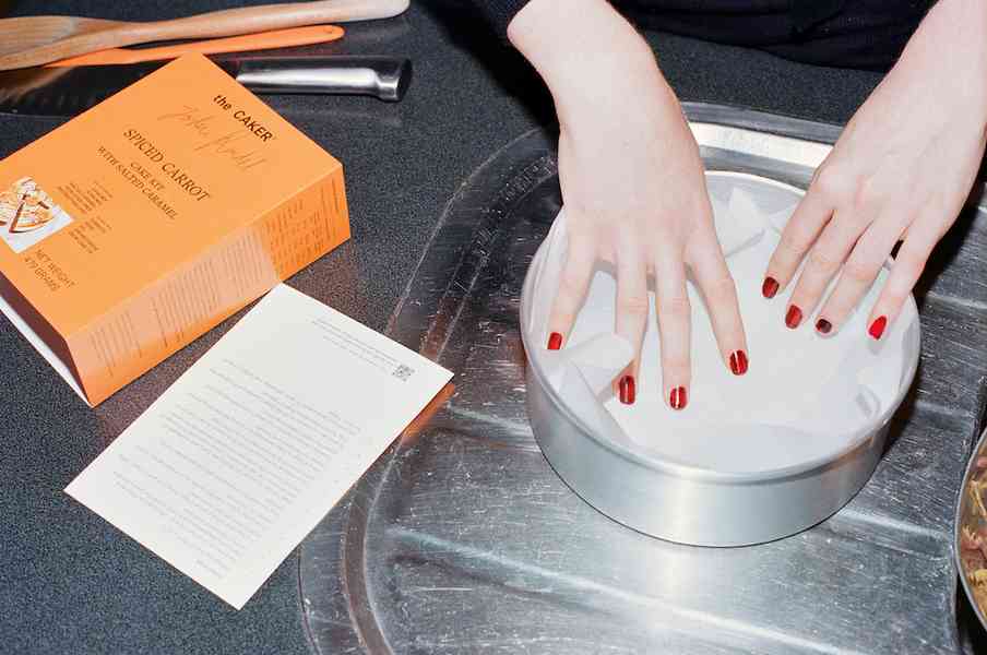 Spiced Carrot Cake KitEditorial Image  of person making cake