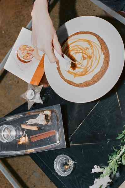 Spiced Carrot Cake KitEditorial Image  of person making cake