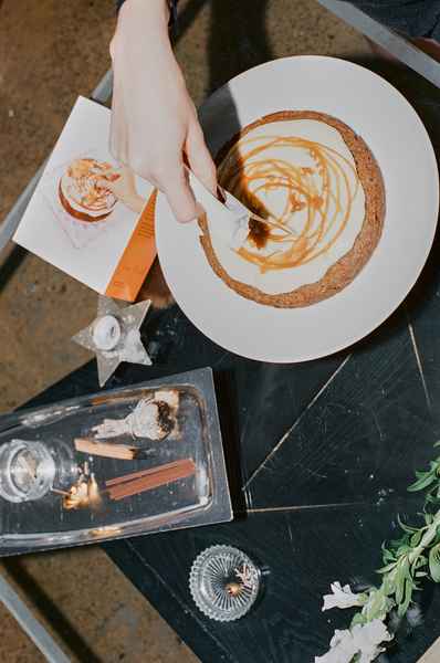 Spiced Carrot Cake KitEditorial Image of person making cake