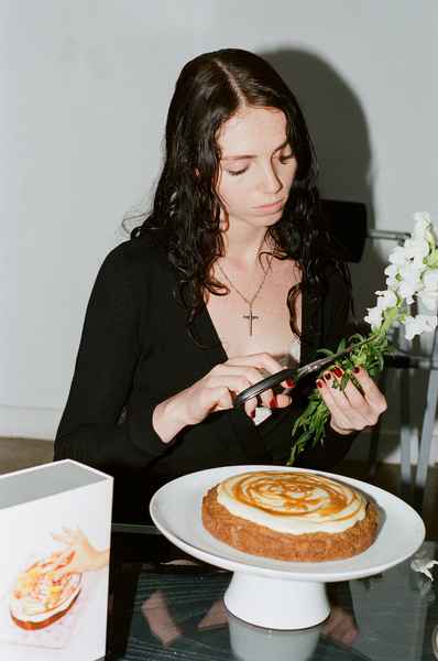 Spiced Carrot Cake KitEditorial Image of person making cake