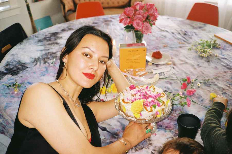 Spiced Carrot Cake KitEditorial Image of person making cake
