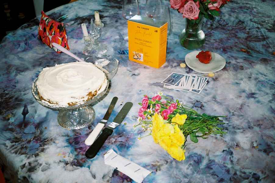 Spiced Carrot Cake KitEditorial Image of person making cake