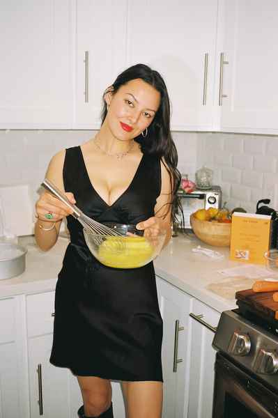 Spiced Carrot Cake KitEditorial Image of person making cake