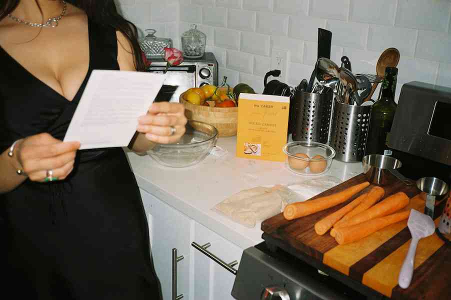 Spiced Carrot Cake KitEditorial Image  of person making cake