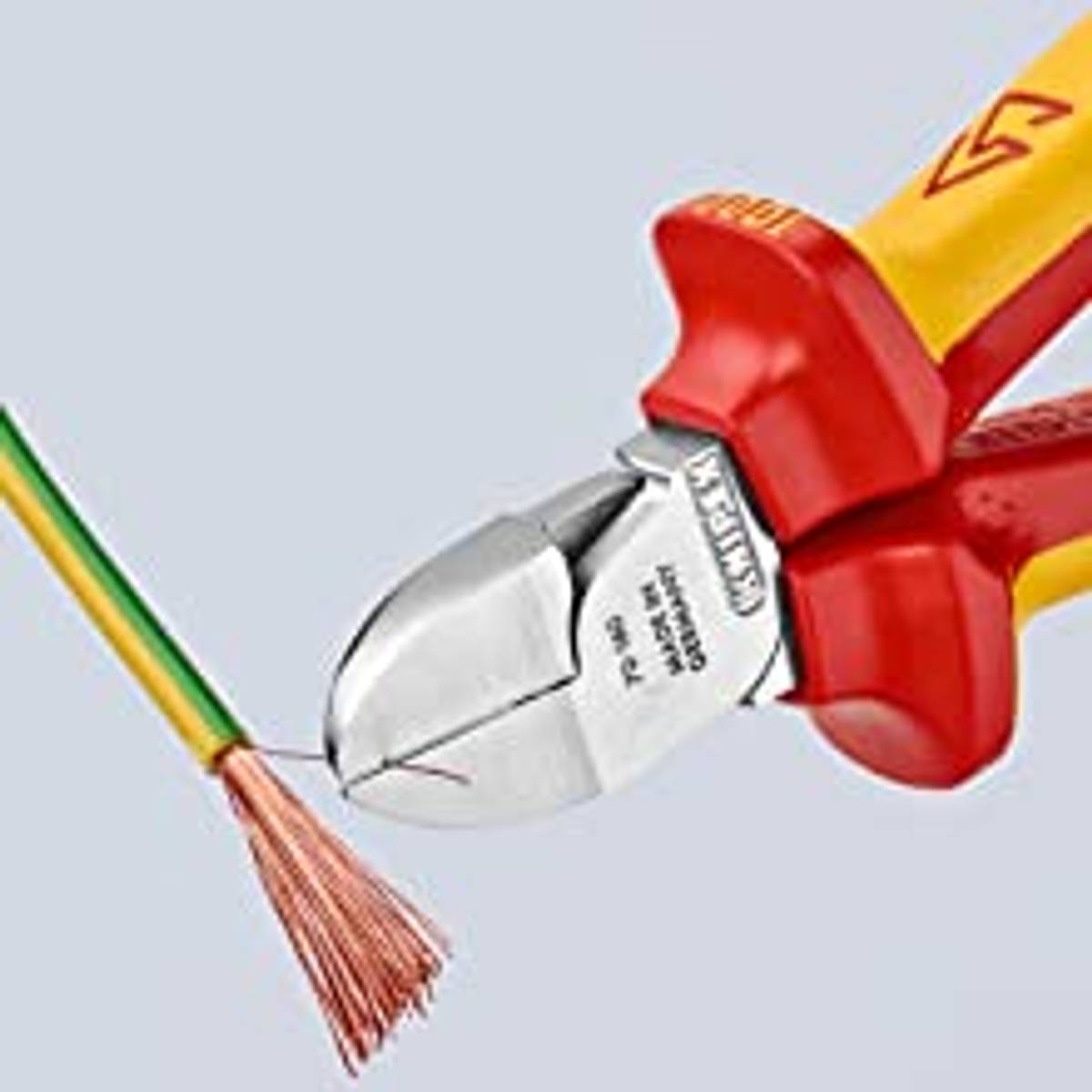Knipex VDE Diagonal Side Cutter Insulated 1000V 70 06 160 (L)160mm Knipex VDE Diagonal Side Cutter Insulated 1000V 70 06 160 (L)160mm