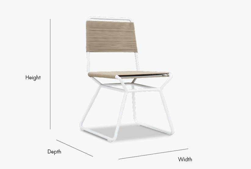 Outdoor Bora Armless Dining Chair