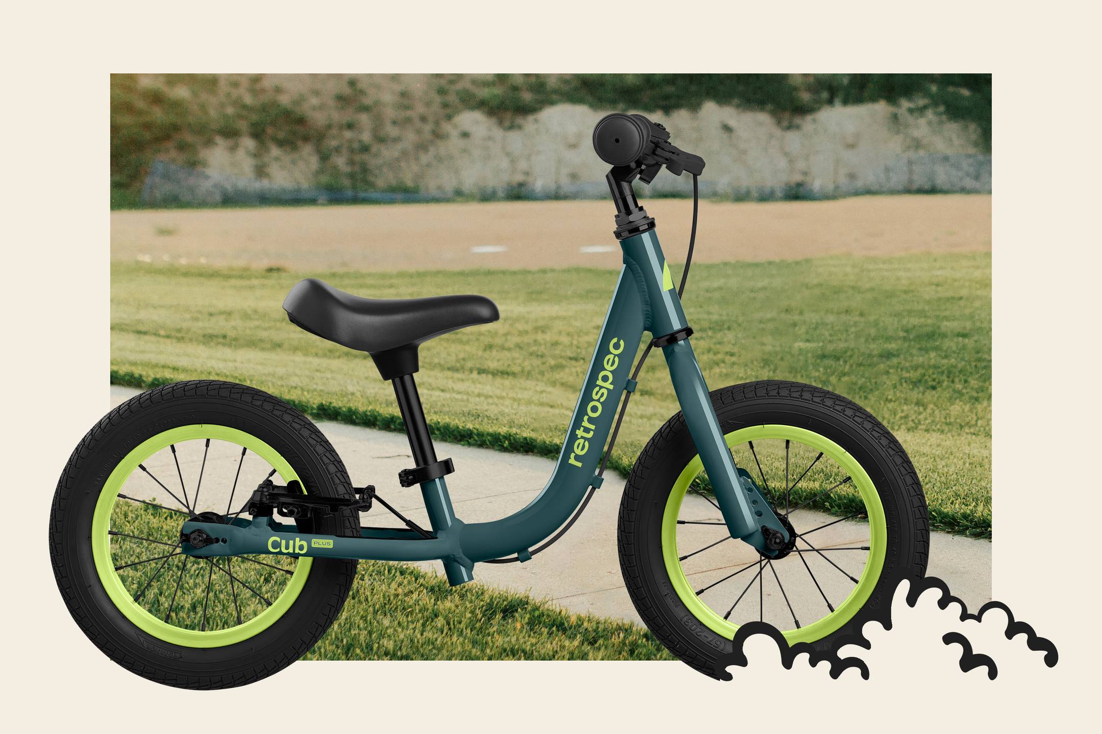 Cub Plus Balance Bike for Toddlers (18 months 4 years) Retrospec