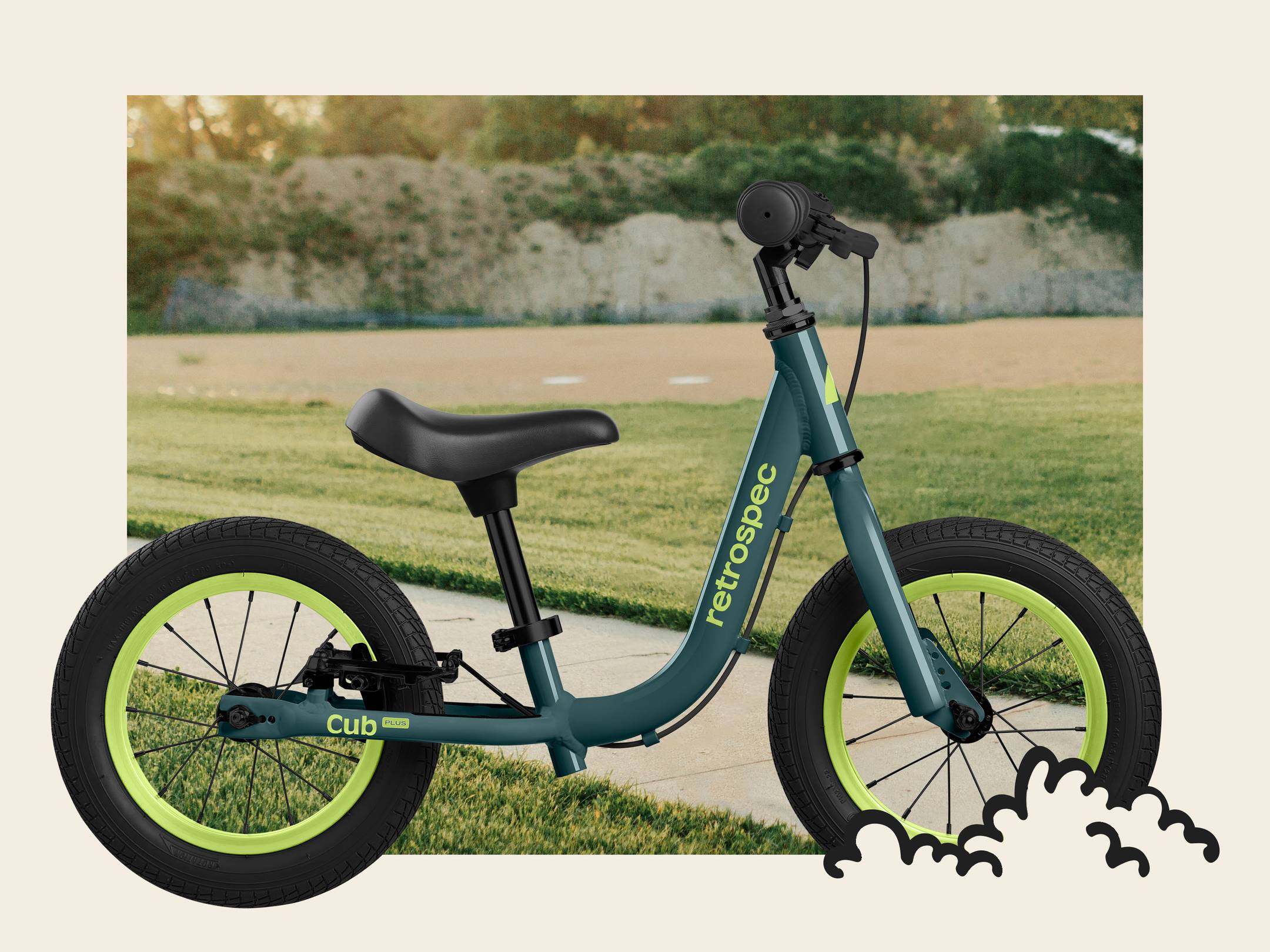 Cub Plus Balance Bike for Toddlers (18 months 4 years) Retrospec