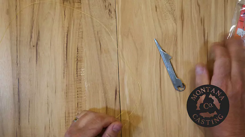 How to tie a nail knot