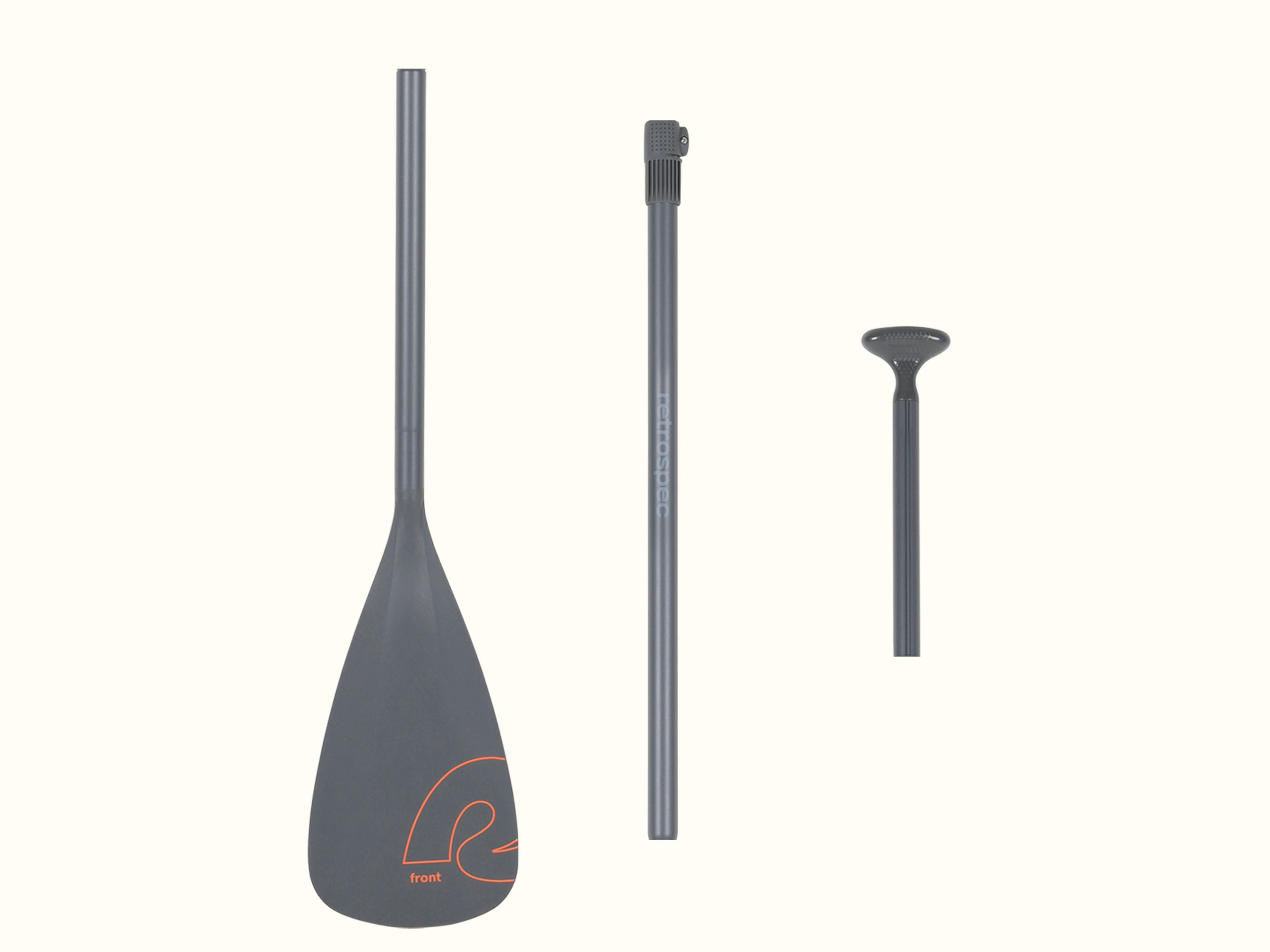 A gray 3pc Adjustable Paddle.