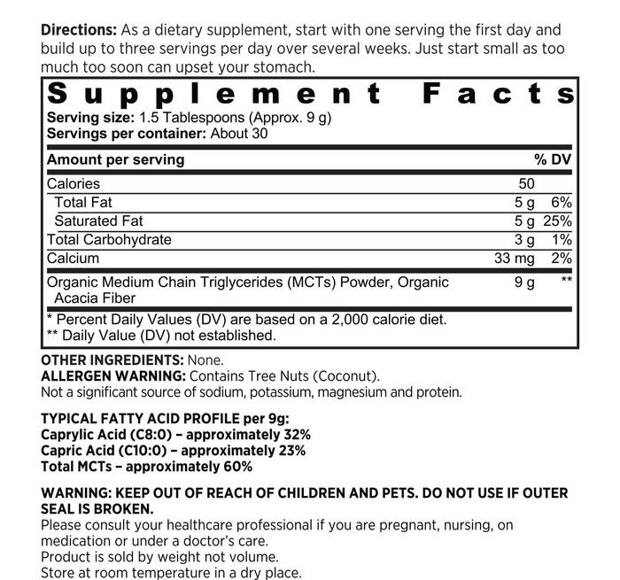 supplement facts