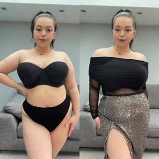 Curvy Kate Luxe Strapless Multiway Bra Jet Black as worn by @mspaulalanz