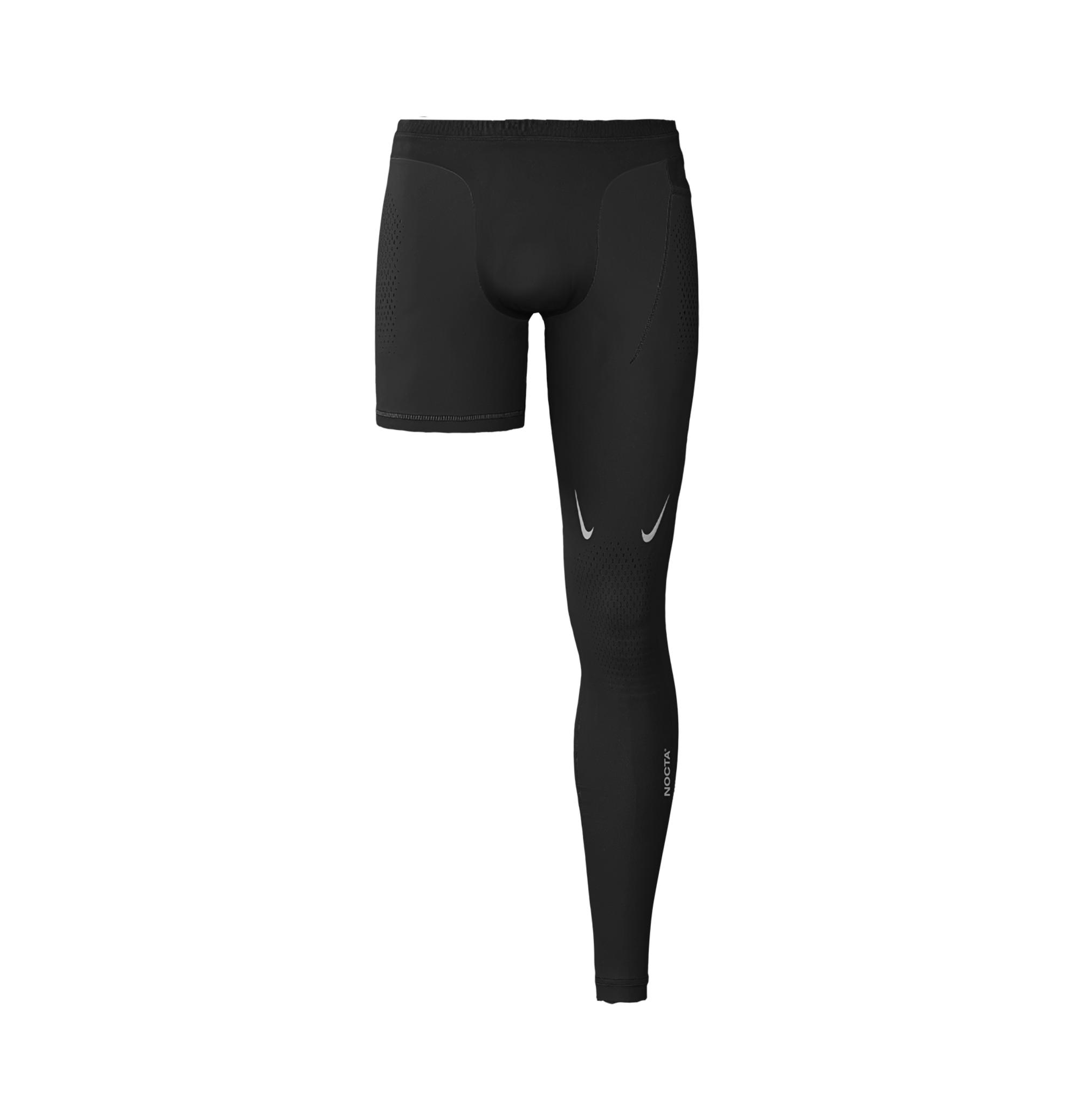 SINGLE LEG TIGHTS - BLACK (LEFT) image.