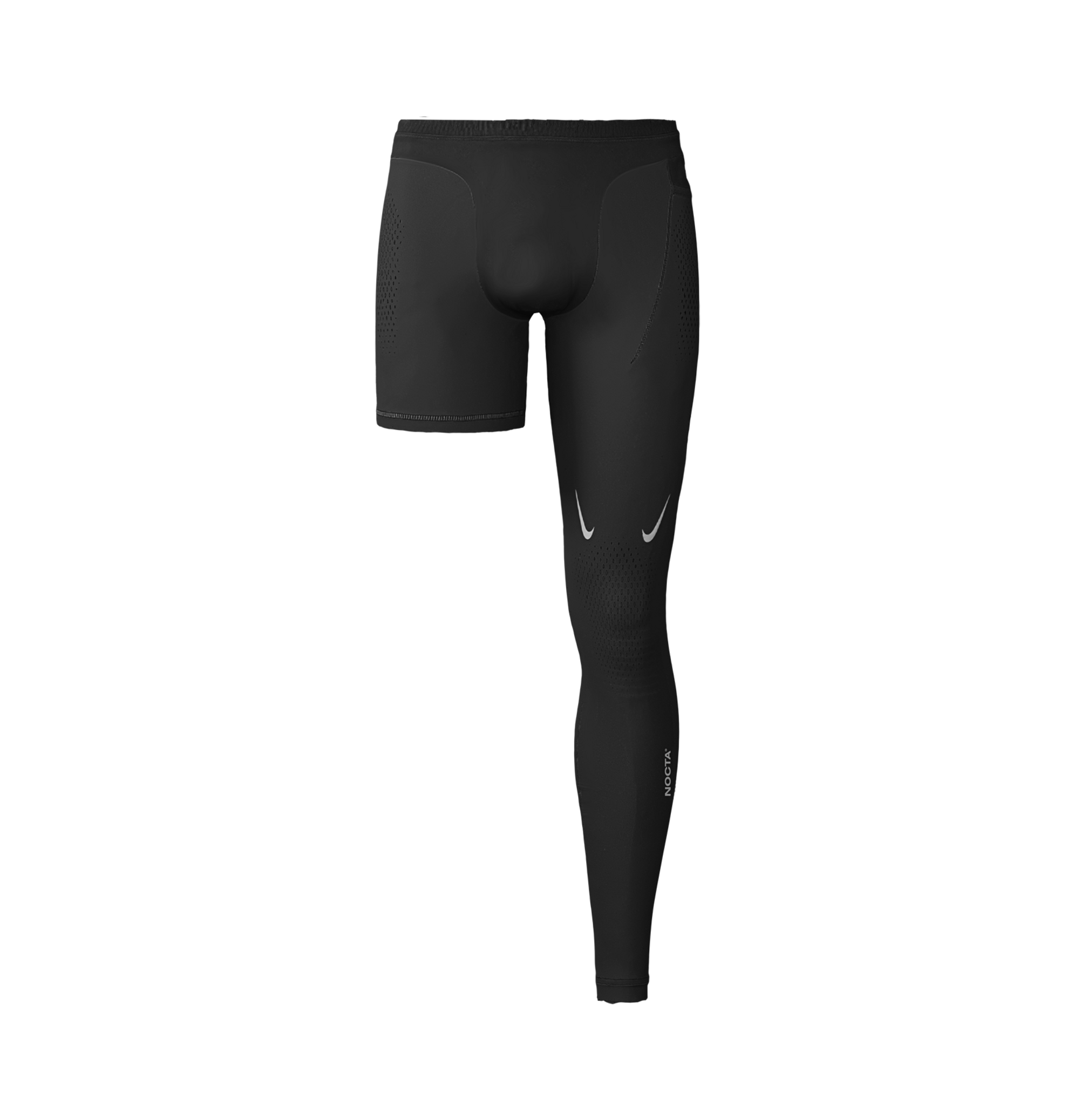 SINGLE LEG TIGHTS - BLACK (LEFT) image.