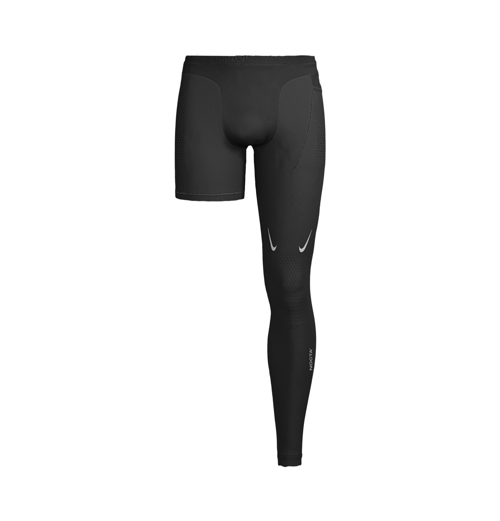 SINGLE LEG TIGHTS - BLACK (LEFT) image.