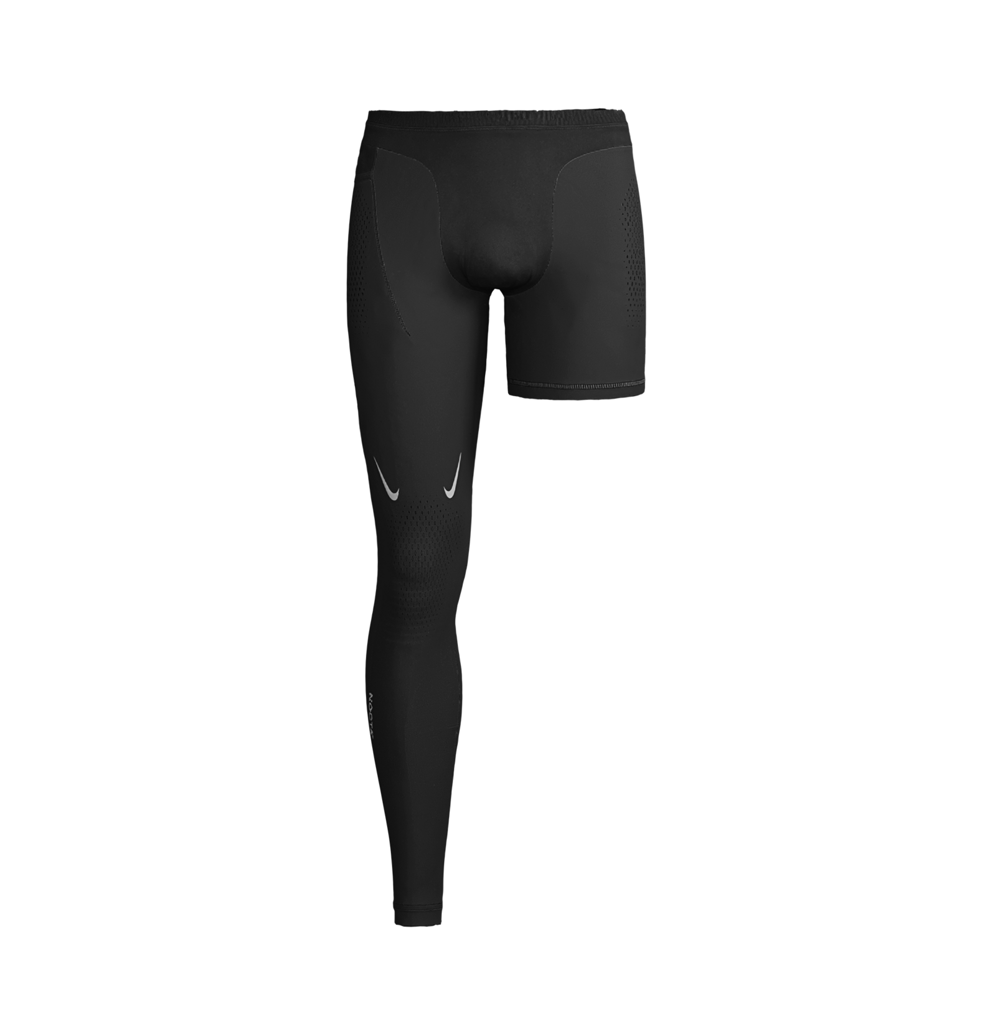 SINGLE LEG TIGHTS - BLACK (RIGHT) image.