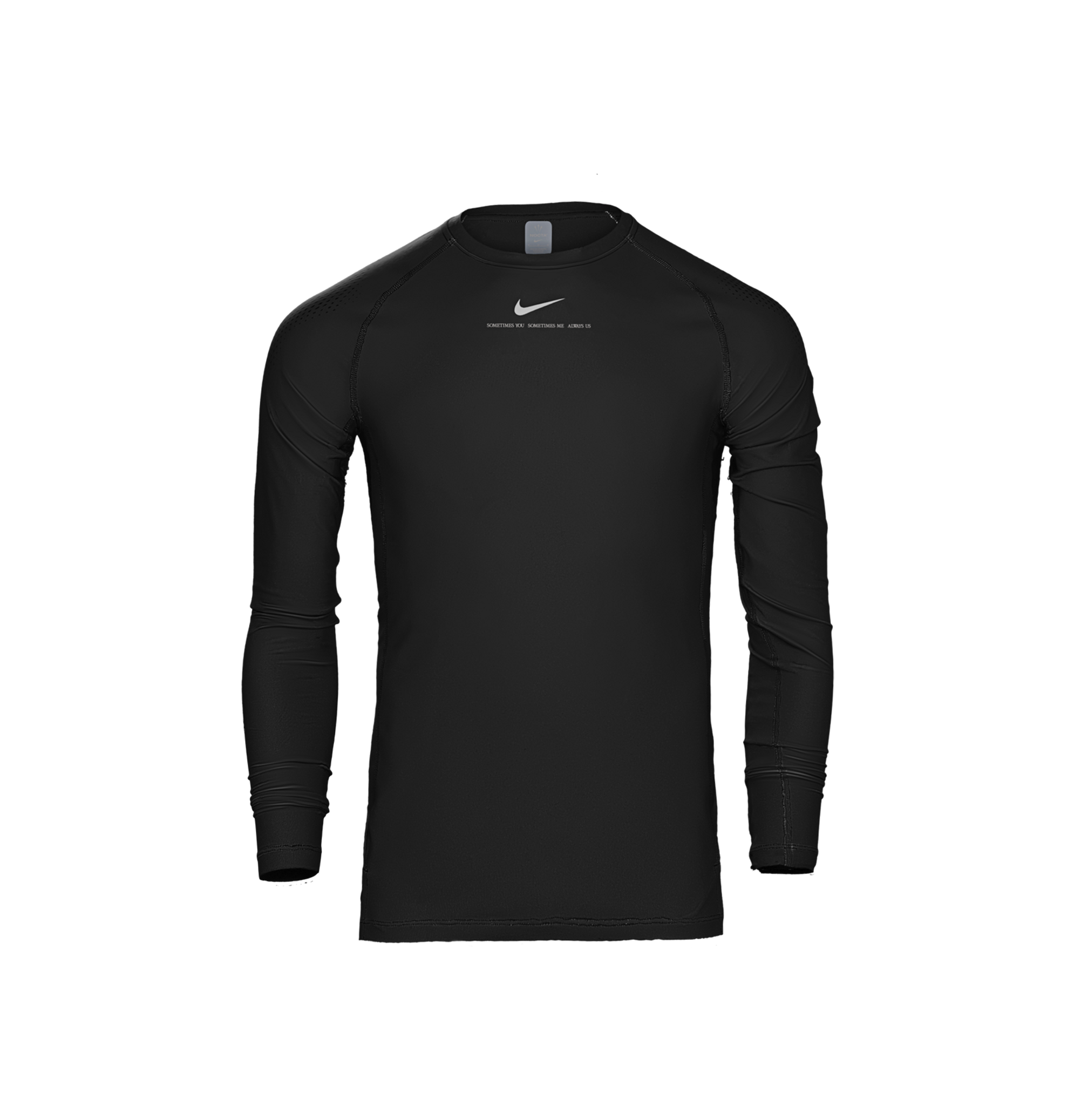 LS BASE LAYER TOP - BLACK image.