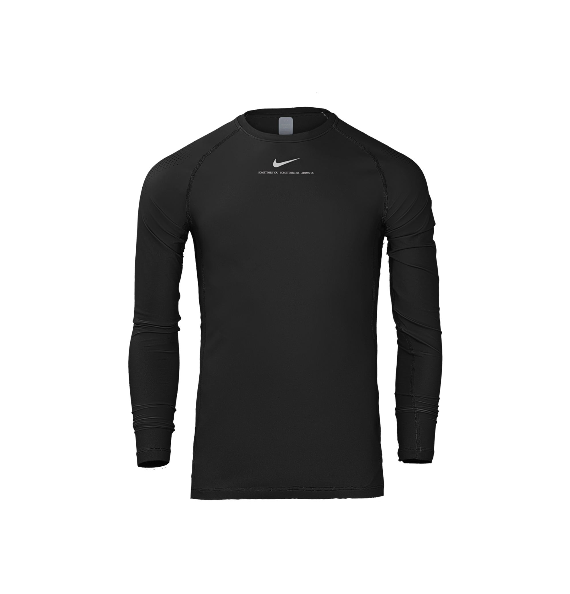 LS BASE LAYER TOP - BLACK image.